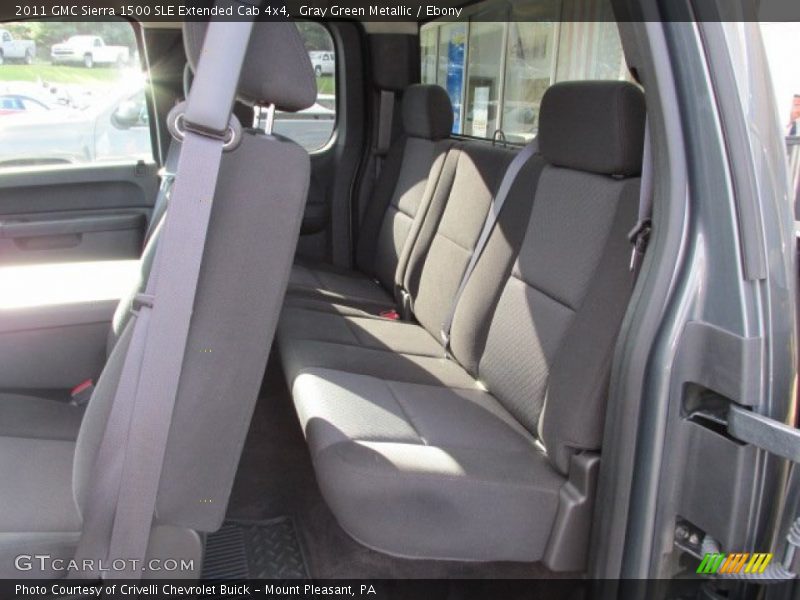 Gray Green Metallic / Ebony 2011 GMC Sierra 1500 SLE Extended Cab 4x4