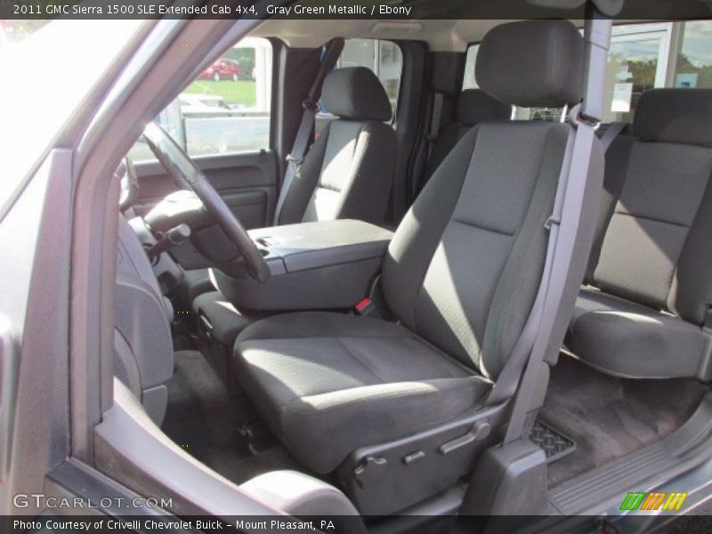 Gray Green Metallic / Ebony 2011 GMC Sierra 1500 SLE Extended Cab 4x4