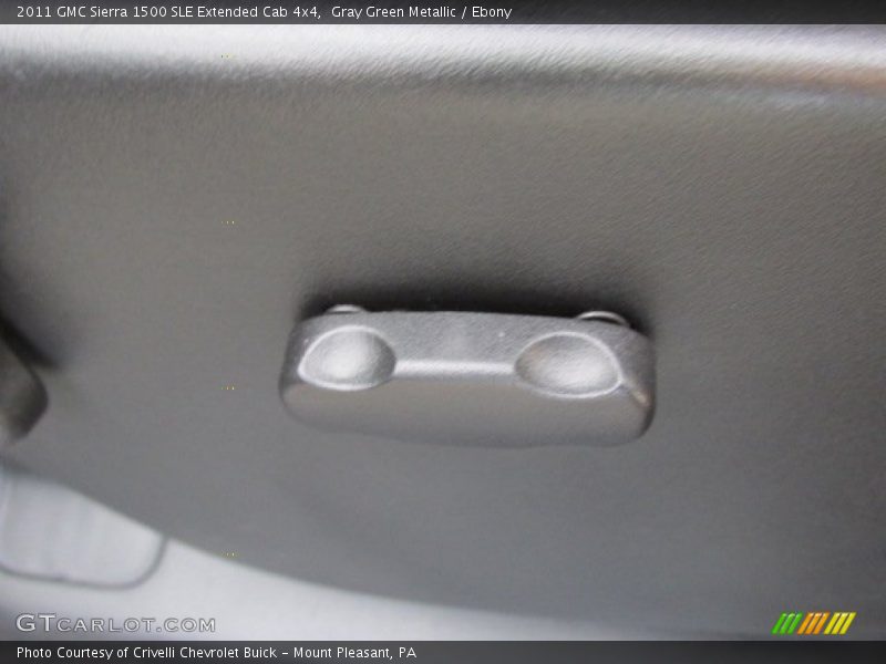 Gray Green Metallic / Ebony 2011 GMC Sierra 1500 SLE Extended Cab 4x4