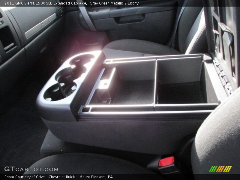 Gray Green Metallic / Ebony 2011 GMC Sierra 1500 SLE Extended Cab 4x4