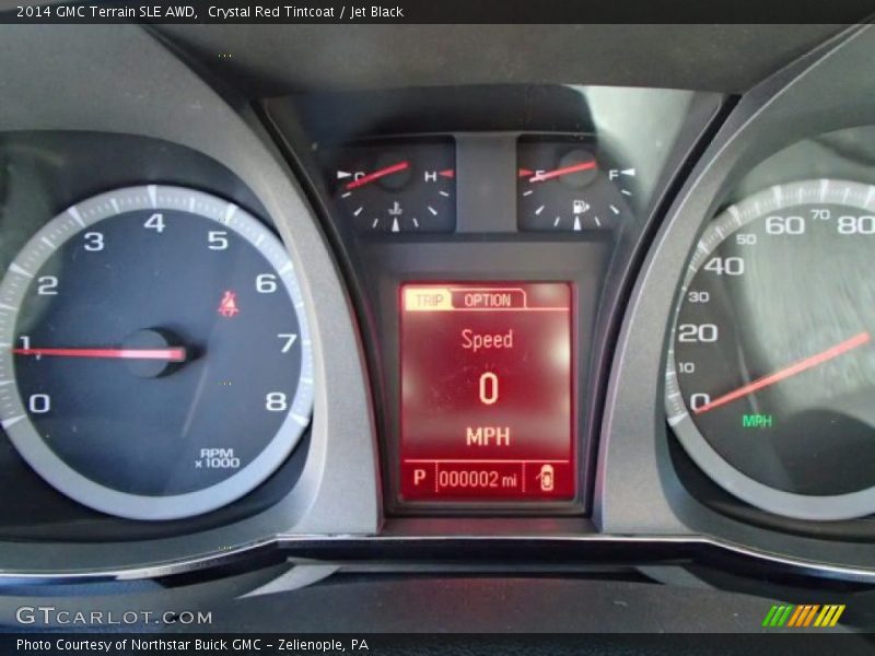 Crystal Red Tintcoat / Jet Black 2014 GMC Terrain SLE AWD