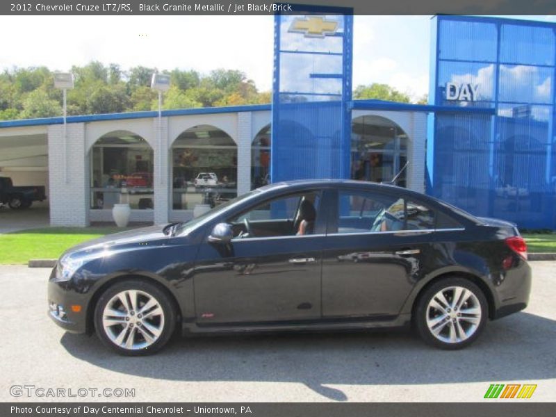 Black Granite Metallic / Jet Black/Brick 2012 Chevrolet Cruze LTZ/RS