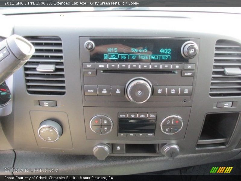Gray Green Metallic / Ebony 2011 GMC Sierra 1500 SLE Extended Cab 4x4