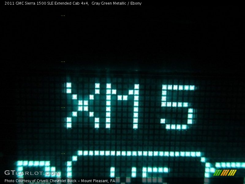 Gray Green Metallic / Ebony 2011 GMC Sierra 1500 SLE Extended Cab 4x4