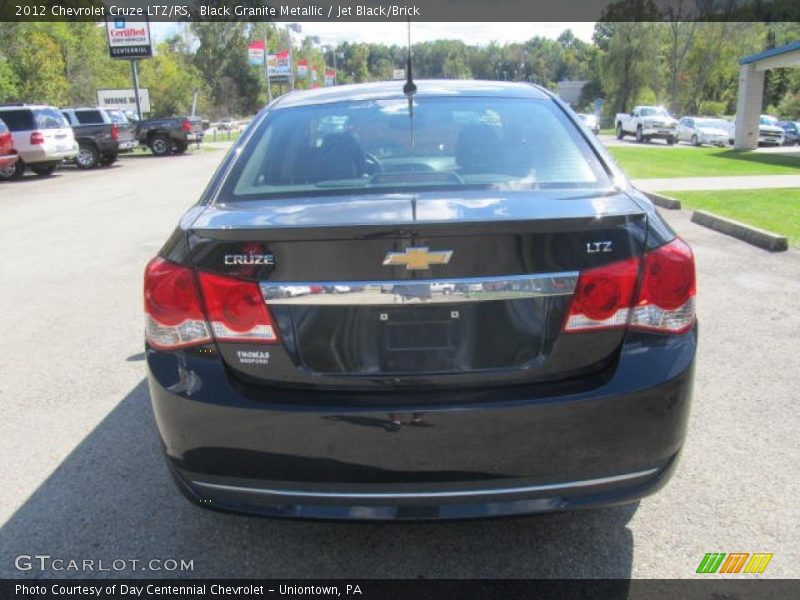 Black Granite Metallic / Jet Black/Brick 2012 Chevrolet Cruze LTZ/RS