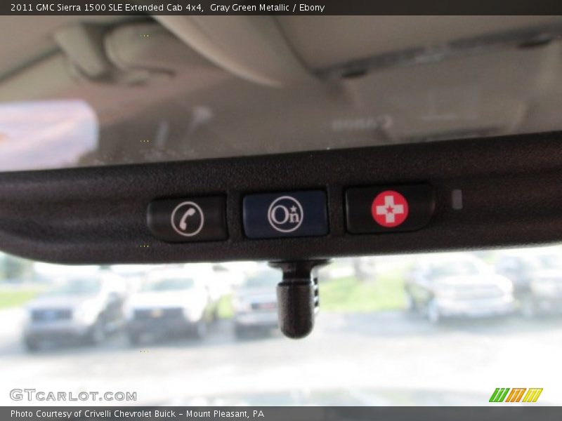 Gray Green Metallic / Ebony 2011 GMC Sierra 1500 SLE Extended Cab 4x4
