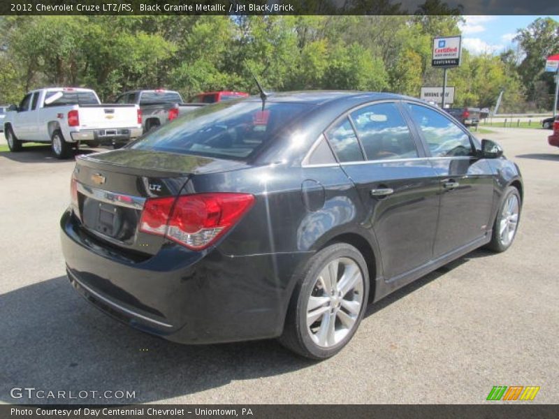 Black Granite Metallic / Jet Black/Brick 2012 Chevrolet Cruze LTZ/RS