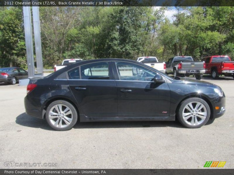 Black Granite Metallic / Jet Black/Brick 2012 Chevrolet Cruze LTZ/RS