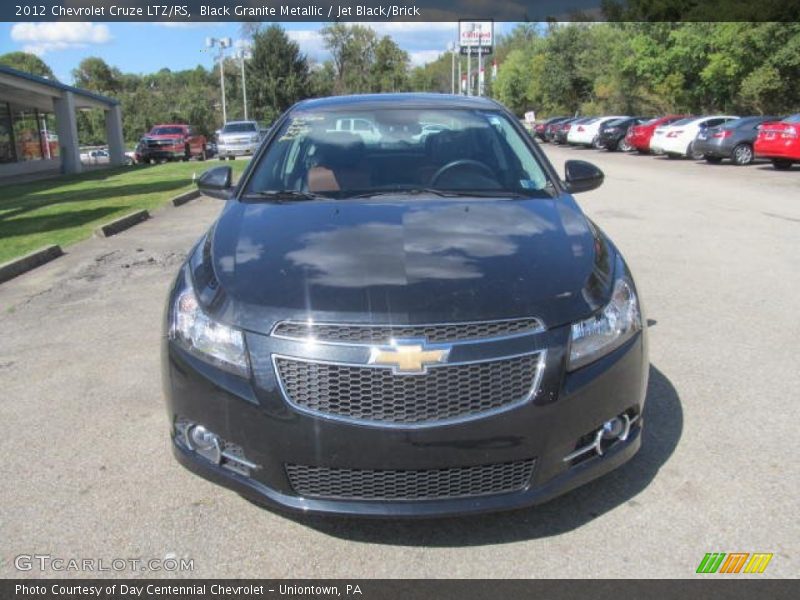 Black Granite Metallic / Jet Black/Brick 2012 Chevrolet Cruze LTZ/RS