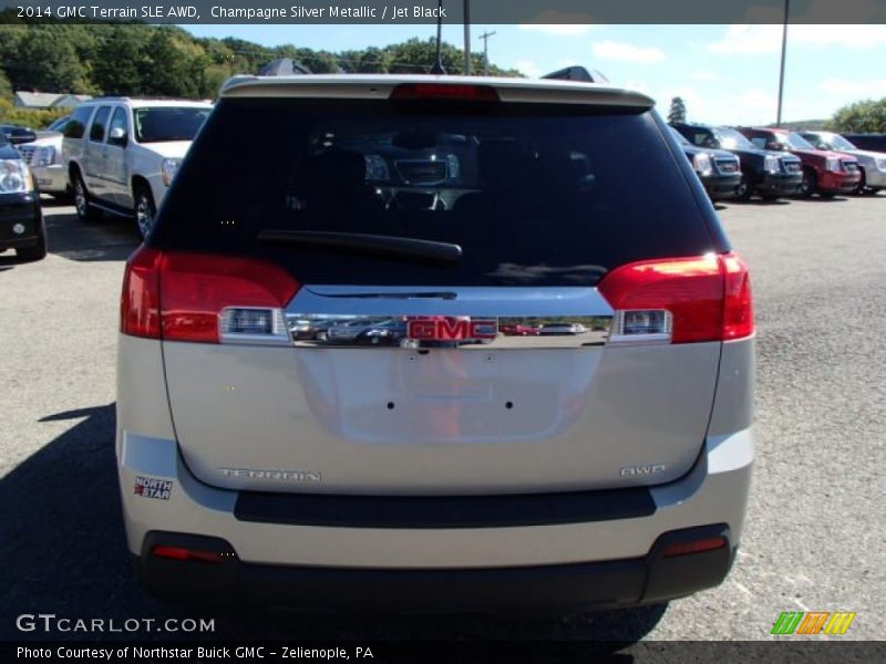 Champagne Silver Metallic / Jet Black 2014 GMC Terrain SLE AWD