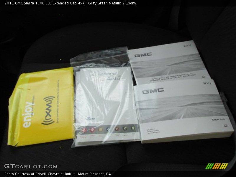 Gray Green Metallic / Ebony 2011 GMC Sierra 1500 SLE Extended Cab 4x4