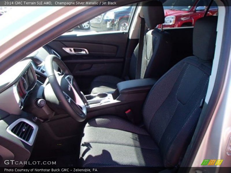 Champagne Silver Metallic / Jet Black 2014 GMC Terrain SLE AWD