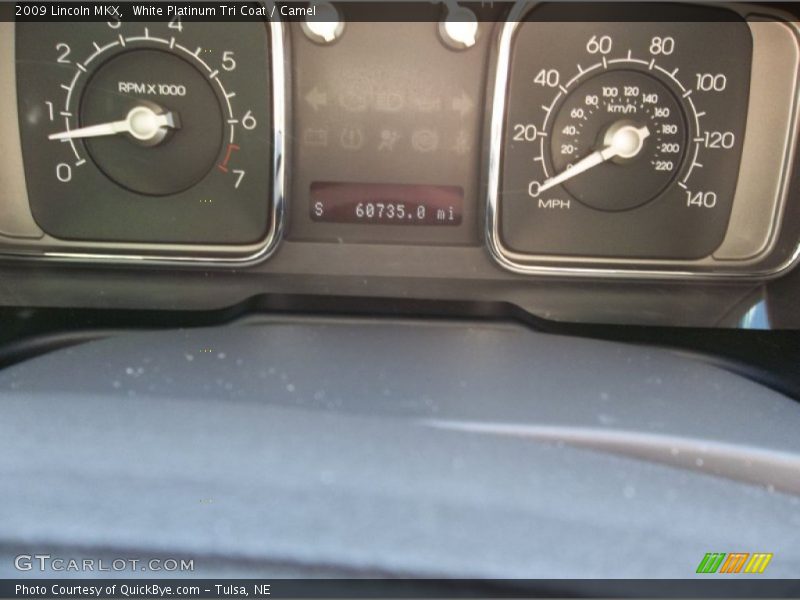 White Platinum Tri Coat / Camel 2009 Lincoln MKX