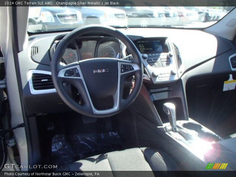 Champagne Silver Metallic / Jet Black 2014 GMC Terrain SLE AWD