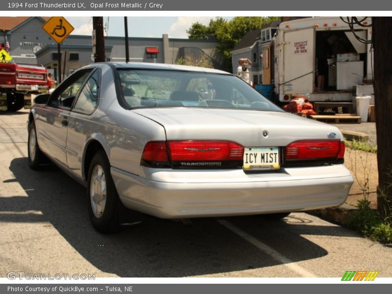 Opal Frost Metallic / Grey 1994 Ford Thunderbird LX