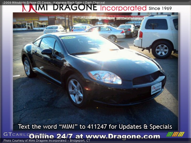 Kalapana Black Satin / Dark Charcoal 2009 Mitsubishi Eclipse GS Coupe