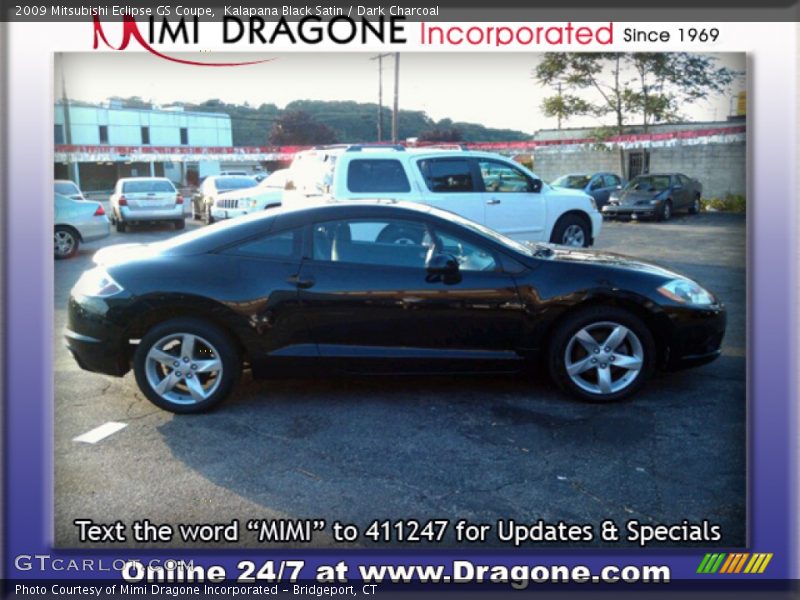 Kalapana Black Satin / Dark Charcoal 2009 Mitsubishi Eclipse GS Coupe