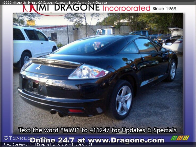 Kalapana Black Satin / Dark Charcoal 2009 Mitsubishi Eclipse GS Coupe