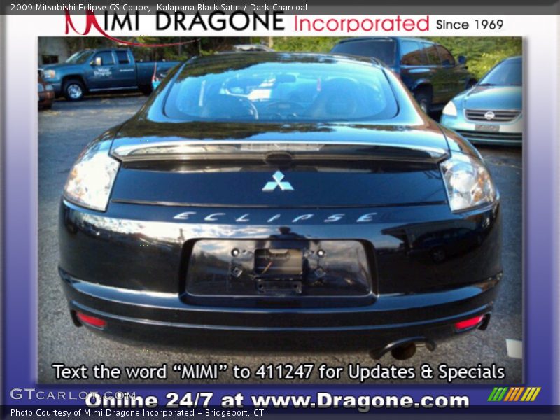 Kalapana Black Satin / Dark Charcoal 2009 Mitsubishi Eclipse GS Coupe