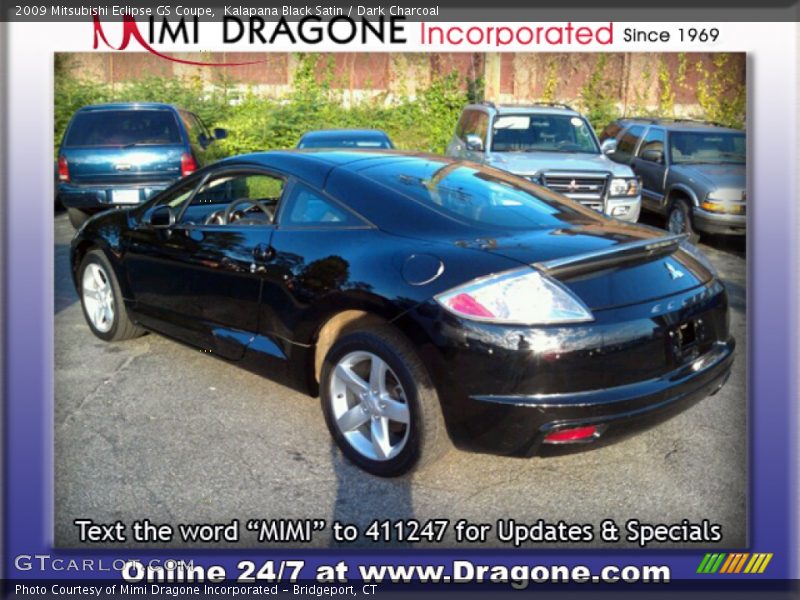 Kalapana Black Satin / Dark Charcoal 2009 Mitsubishi Eclipse GS Coupe