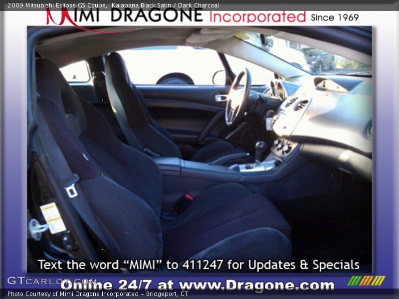 Kalapana Black Satin / Dark Charcoal 2009 Mitsubishi Eclipse GS Coupe