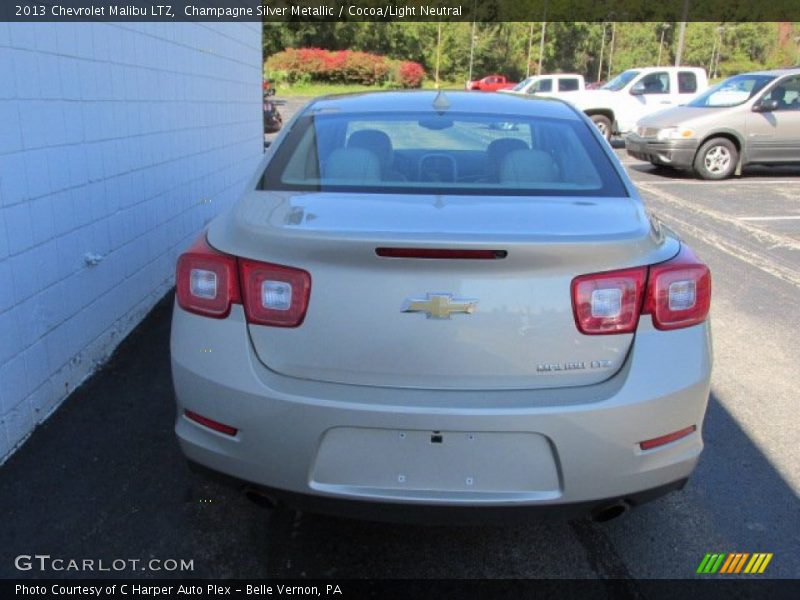 Champagne Silver Metallic / Cocoa/Light Neutral 2013 Chevrolet Malibu LTZ