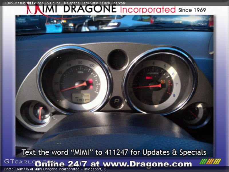 Kalapana Black Satin / Dark Charcoal 2009 Mitsubishi Eclipse GS Coupe