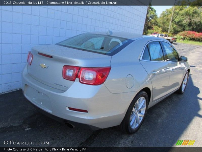 Champagne Silver Metallic / Cocoa/Light Neutral 2013 Chevrolet Malibu LTZ