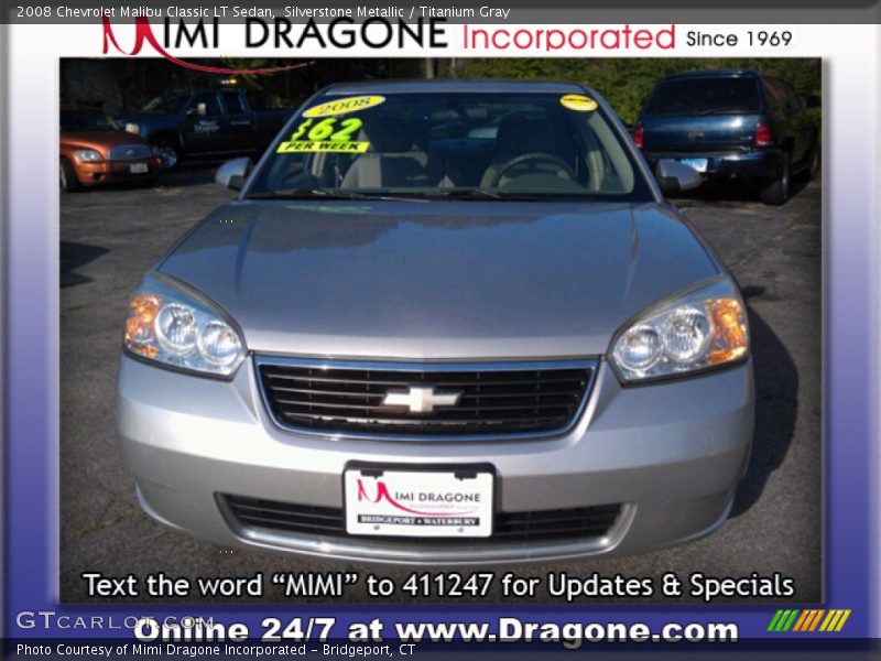 Silverstone Metallic / Titanium Gray 2008 Chevrolet Malibu Classic LT Sedan