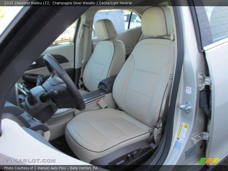 Champagne Silver Metallic / Cocoa/Light Neutral 2013 Chevrolet Malibu LTZ