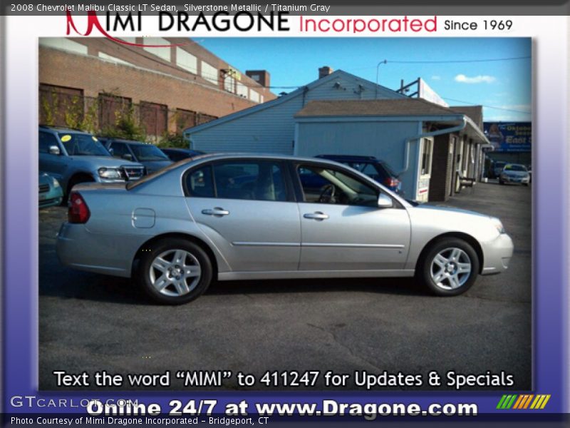 Silverstone Metallic / Titanium Gray 2008 Chevrolet Malibu Classic LT Sedan