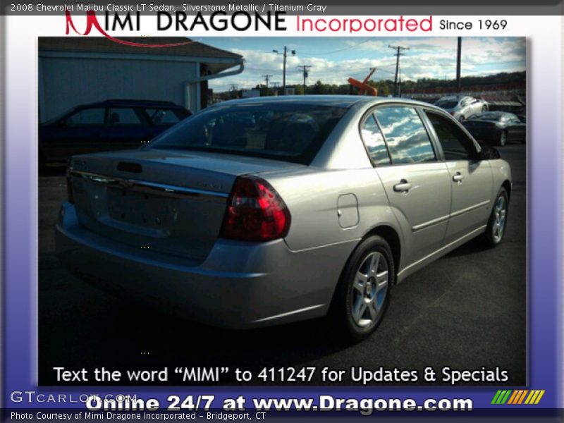 Silverstone Metallic / Titanium Gray 2008 Chevrolet Malibu Classic LT Sedan