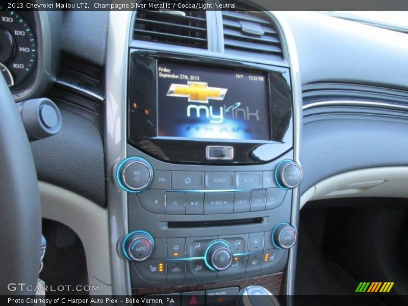Champagne Silver Metallic / Cocoa/Light Neutral 2013 Chevrolet Malibu LTZ