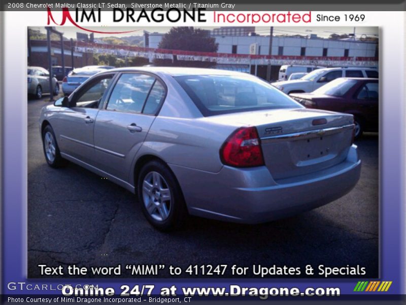Silverstone Metallic / Titanium Gray 2008 Chevrolet Malibu Classic LT Sedan