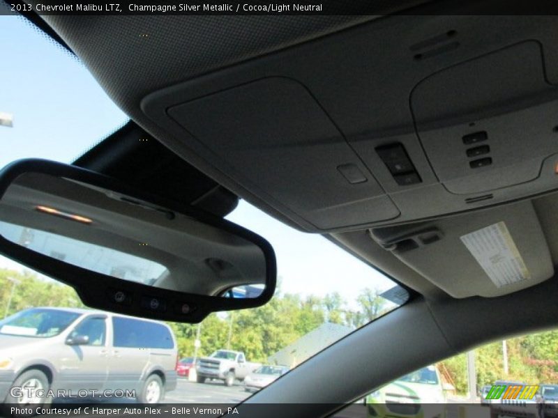Champagne Silver Metallic / Cocoa/Light Neutral 2013 Chevrolet Malibu LTZ