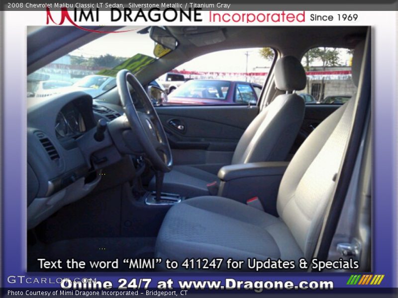 Silverstone Metallic / Titanium Gray 2008 Chevrolet Malibu Classic LT Sedan
