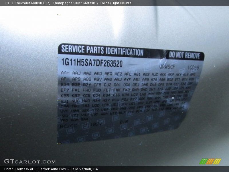Champagne Silver Metallic / Cocoa/Light Neutral 2013 Chevrolet Malibu LTZ