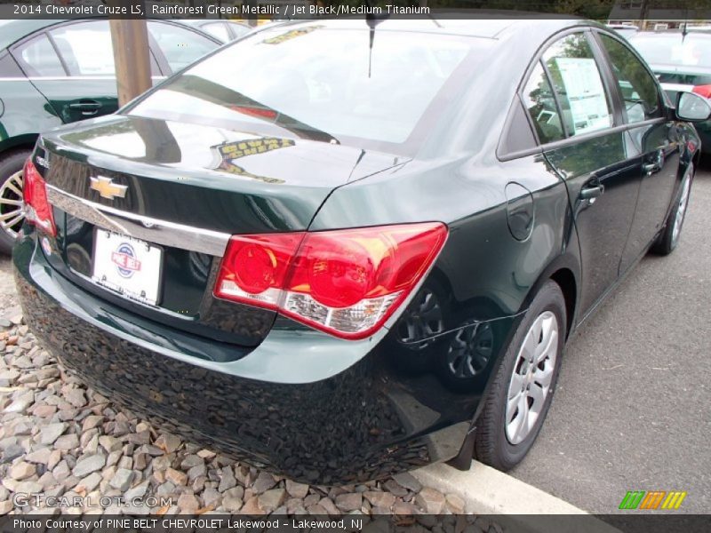 Rainforest Green Metallic / Jet Black/Medium Titanium 2014 Chevrolet Cruze LS