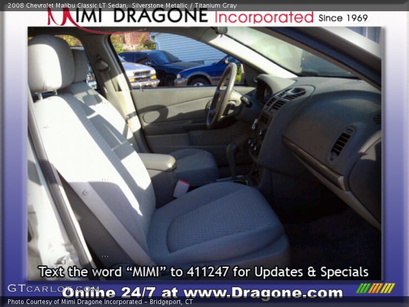 Silverstone Metallic / Titanium Gray 2008 Chevrolet Malibu Classic LT Sedan