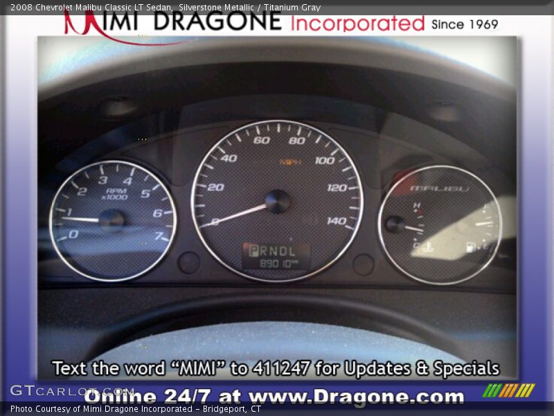 Silverstone Metallic / Titanium Gray 2008 Chevrolet Malibu Classic LT Sedan