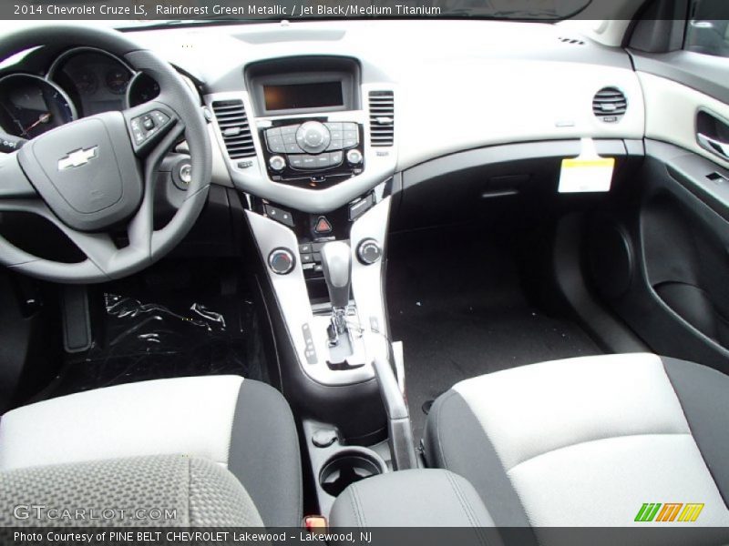 Rainforest Green Metallic / Jet Black/Medium Titanium 2014 Chevrolet Cruze LS