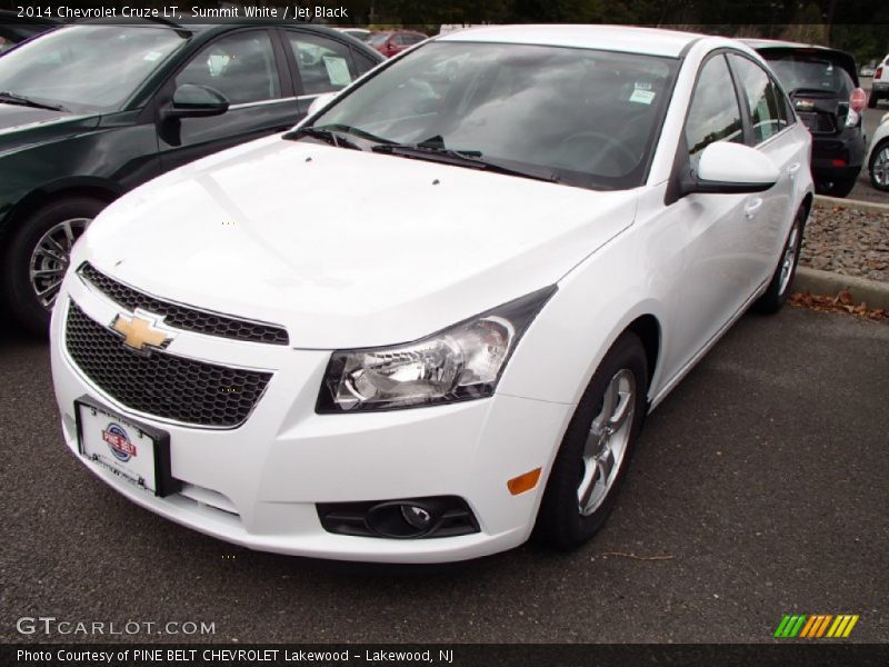 Summit White / Jet Black 2014 Chevrolet Cruze LT