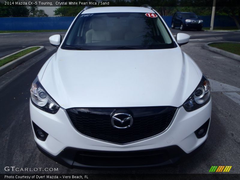 Crystal White Pearl Mica / Sand 2014 Mazda CX-5 Touring