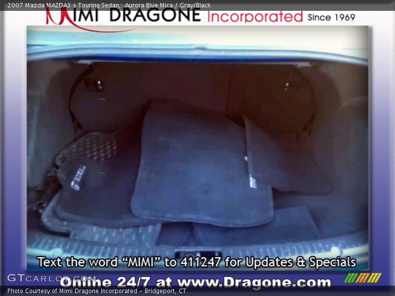 Aurora Blue Mica / Gray/Black 2007 Mazda MAZDA3 s Touring Sedan