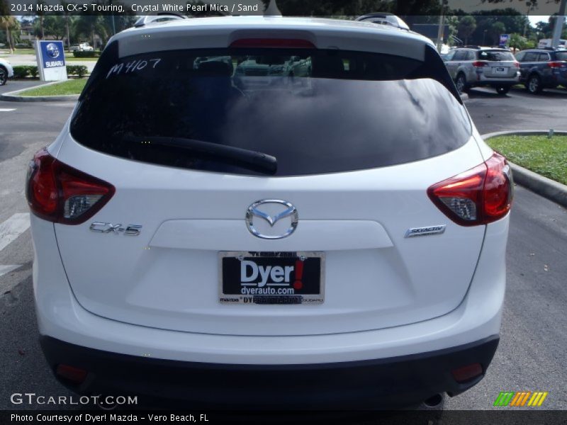 Crystal White Pearl Mica / Sand 2014 Mazda CX-5 Touring