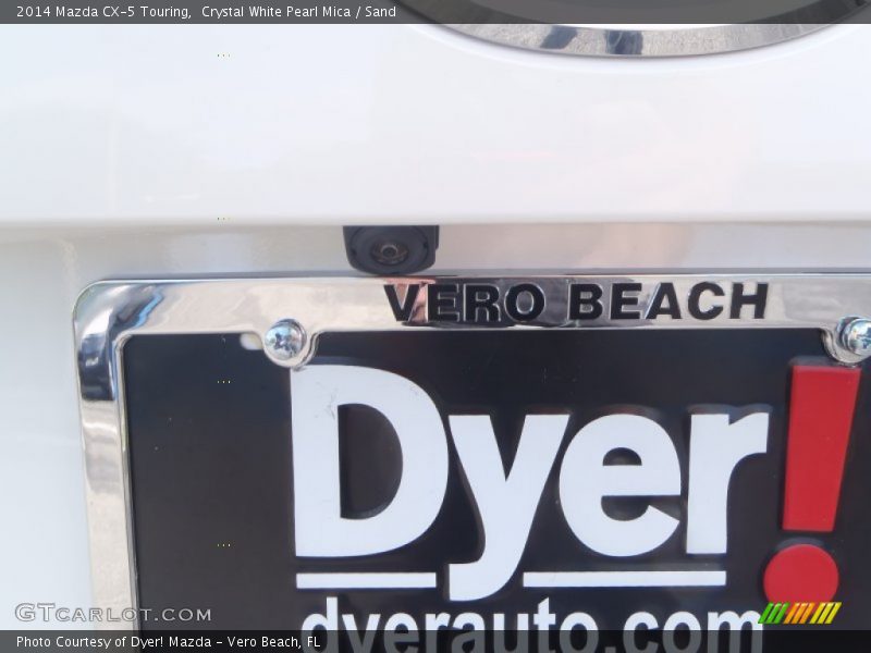Crystal White Pearl Mica / Sand 2014 Mazda CX-5 Touring
