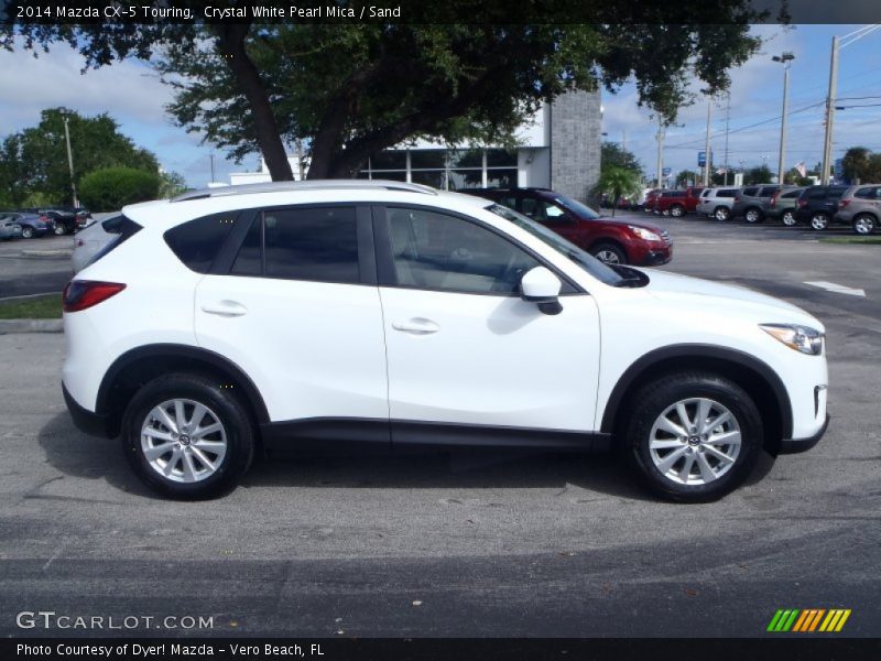 Crystal White Pearl Mica / Sand 2014 Mazda CX-5 Touring