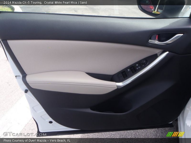 Crystal White Pearl Mica / Sand 2014 Mazda CX-5 Touring