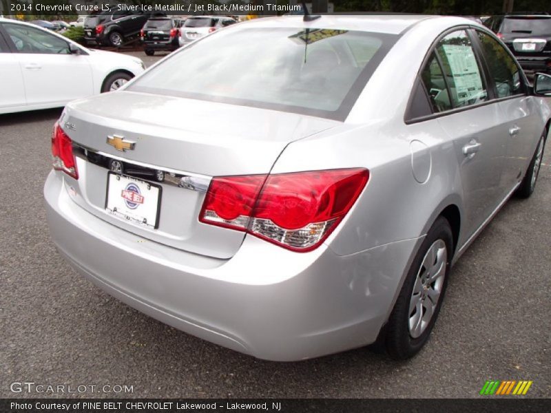 Silver Ice Metallic / Jet Black/Medium Titanium 2014 Chevrolet Cruze LS