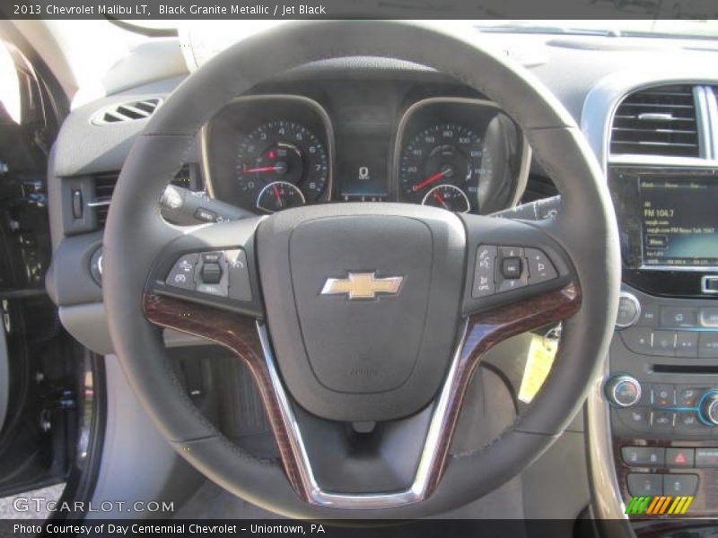 Black Granite Metallic / Jet Black 2013 Chevrolet Malibu LT